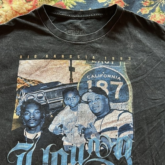Kid Gangsta 1993 Young OG Dr Dre Snoop Bow Wow Rap T shirt Size Small - Picture 6 of 9